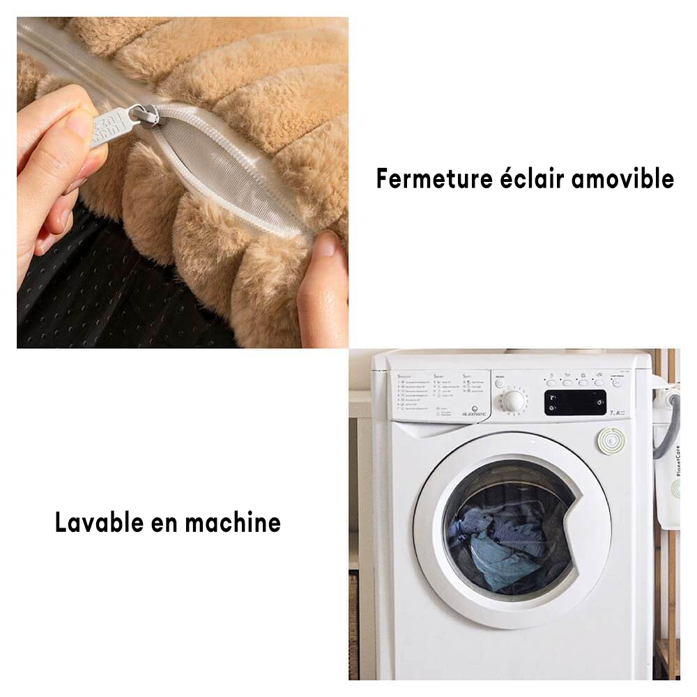 Grand canapé-lit orthopédique doux et lavable