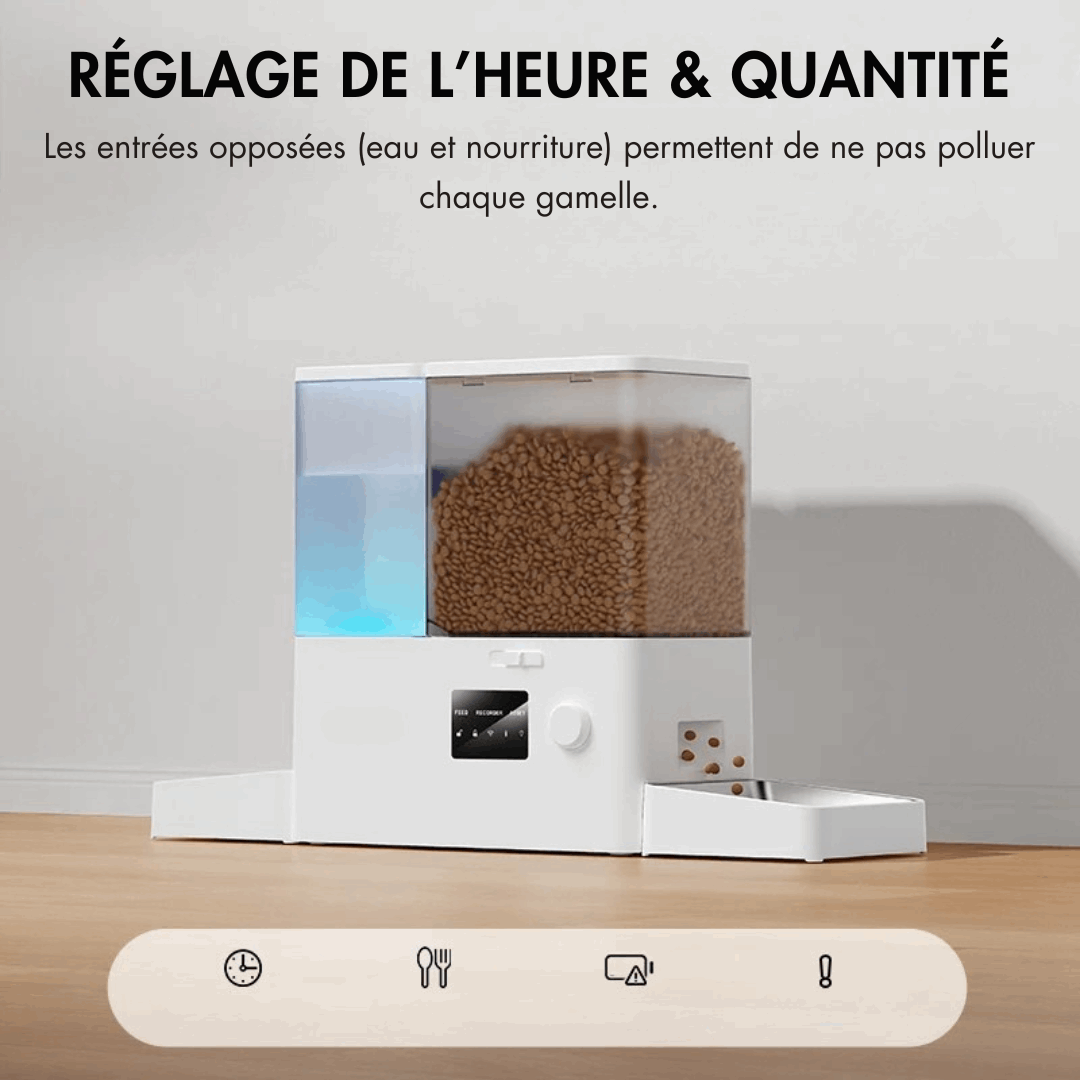 Distributeur automatique croquettes connecté