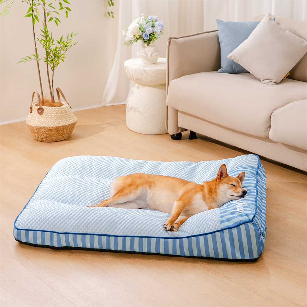 Lit pour chien rectangulaire extra large lavable - "Sieste"