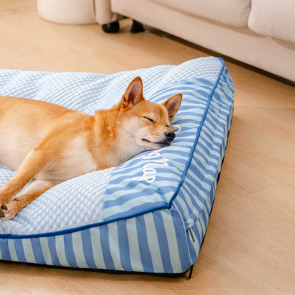 Lit pour chien rectangulaire extra large lavable - "Sieste"