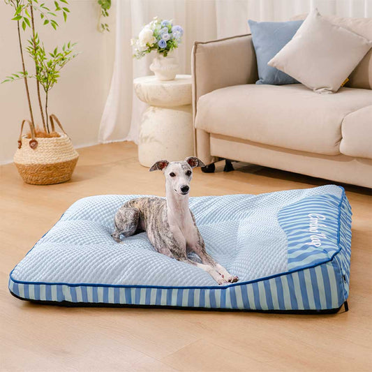 Lit pour chien rectangulaire extra large lavable - "Sieste"