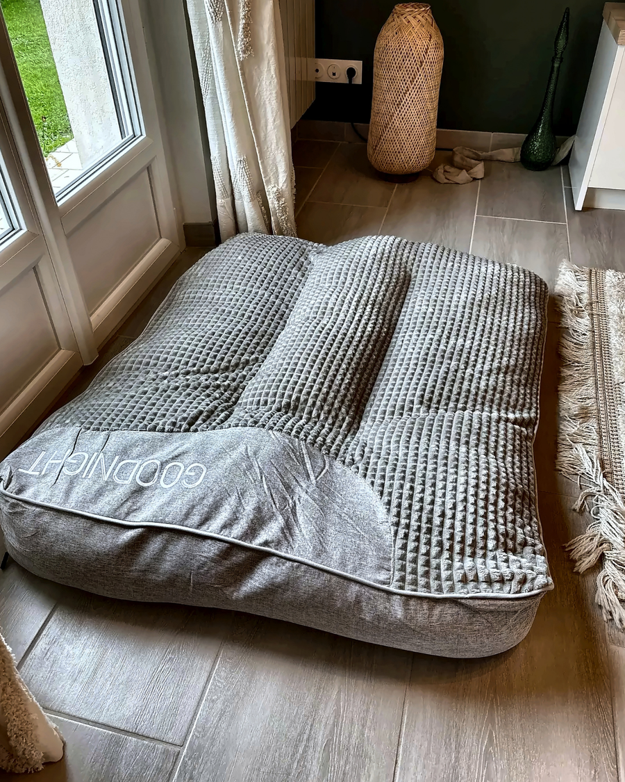 Chien allongé sur le coussin extra moelleux GOODNIGHT