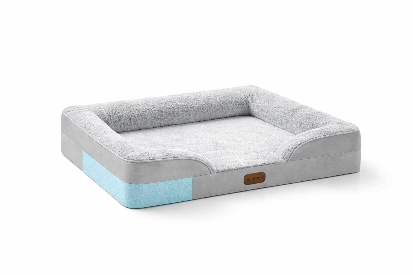 Memory Schaum Hundebett Universal C-Typ Armlehne Haustiersofa Abnehmbares Orthopädisches Hundekissen Katzenhöhle