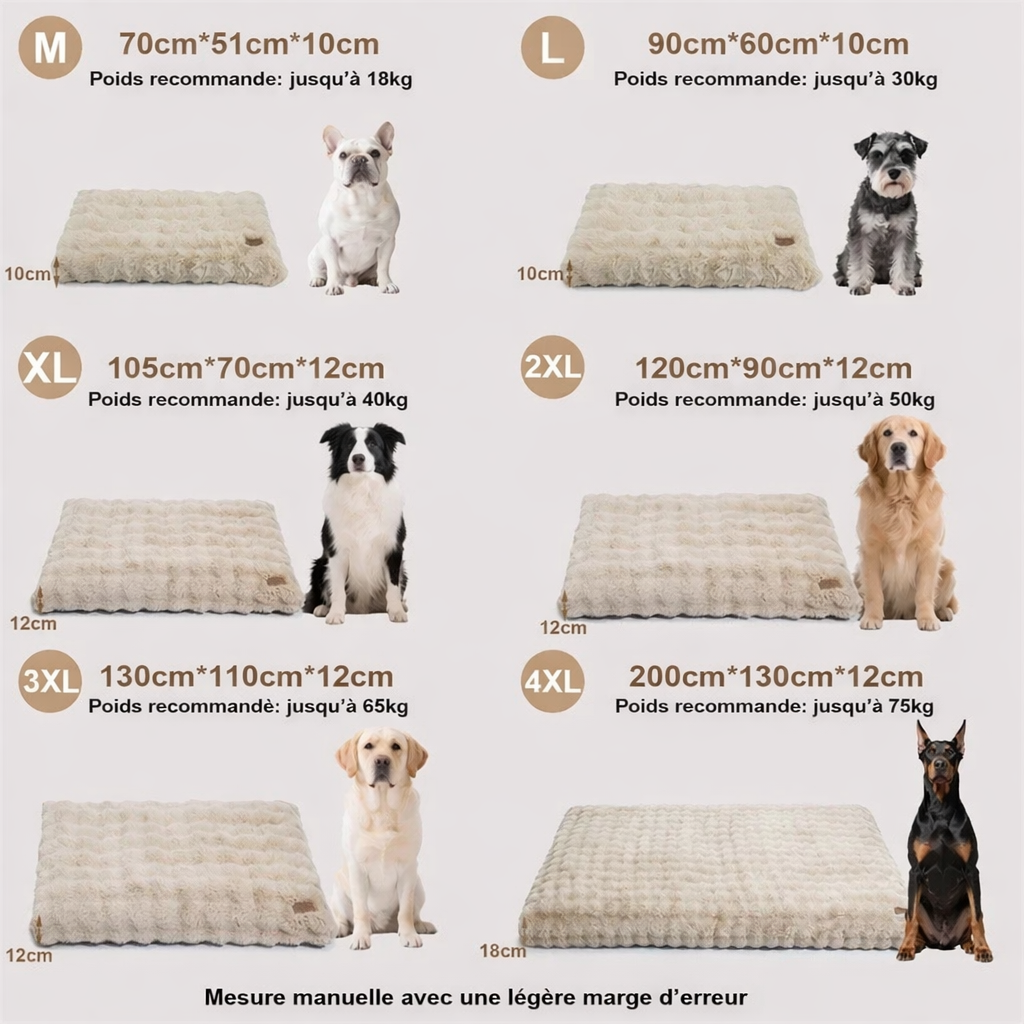 panier chien orthopédique xxl