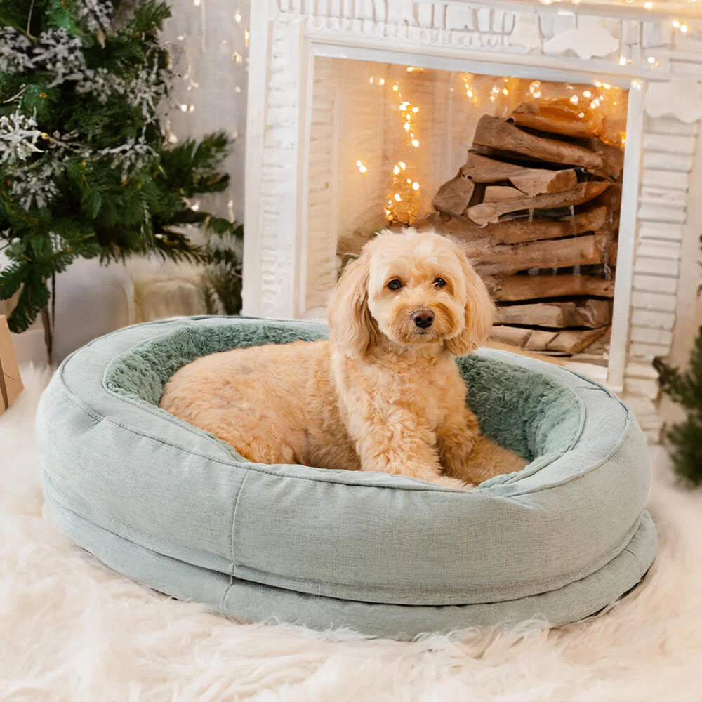 panier chien velours doux