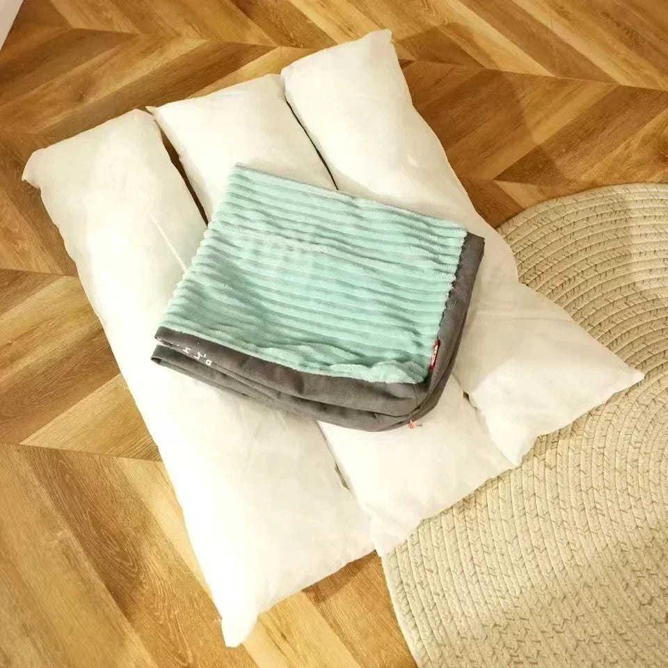 coussin chien velours