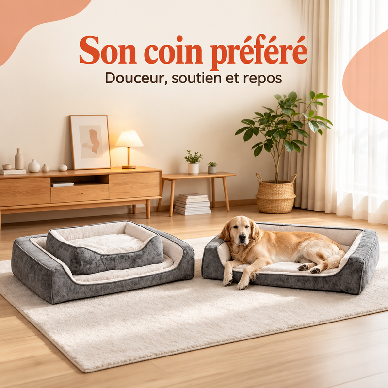 Nesty — Canapé à mémoire de forme pour chien